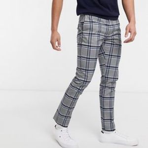 Topman skinny plaid pants
